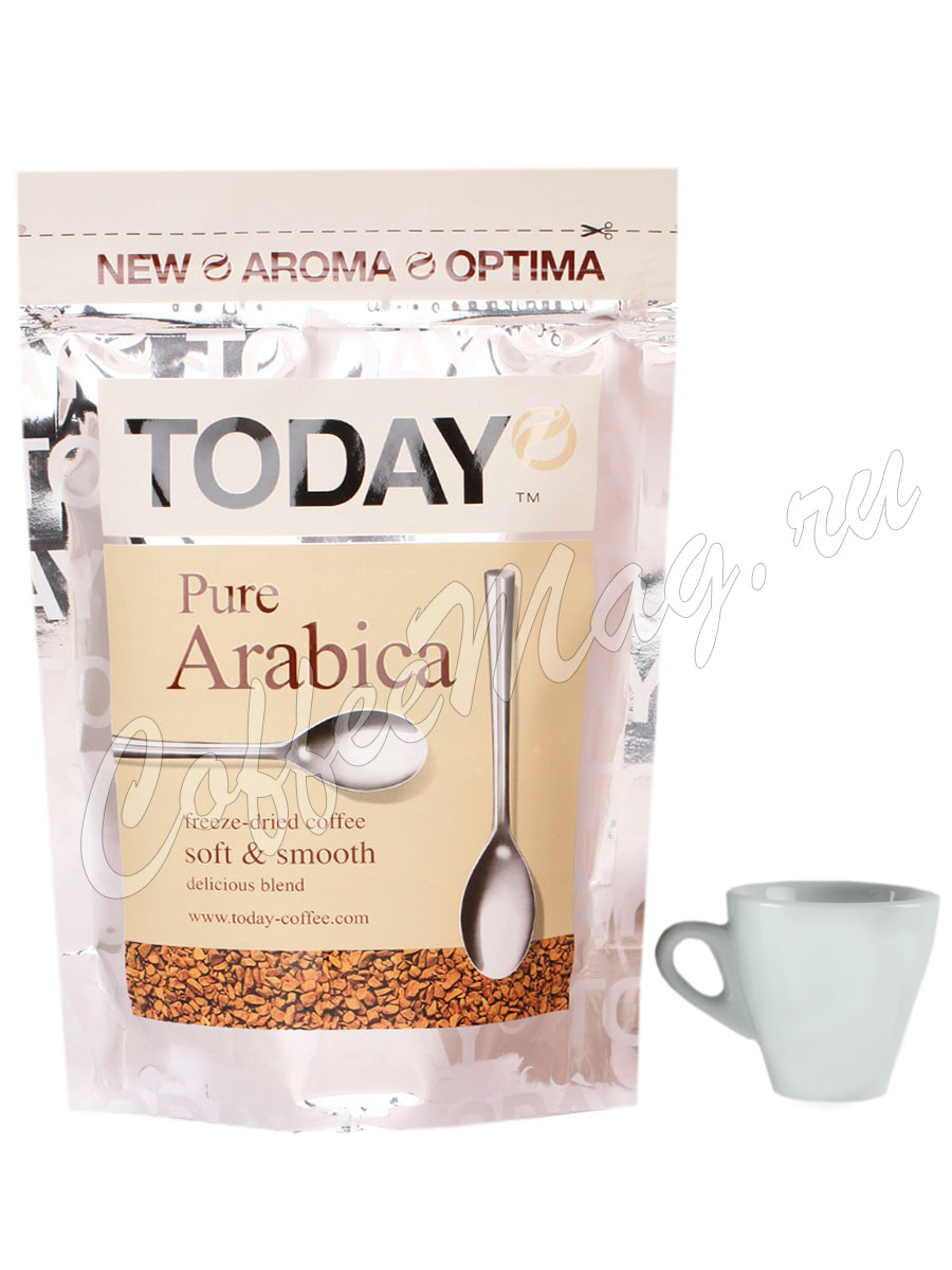 Кофе Today (Тудей) растворимый Pure Arabica 150 г