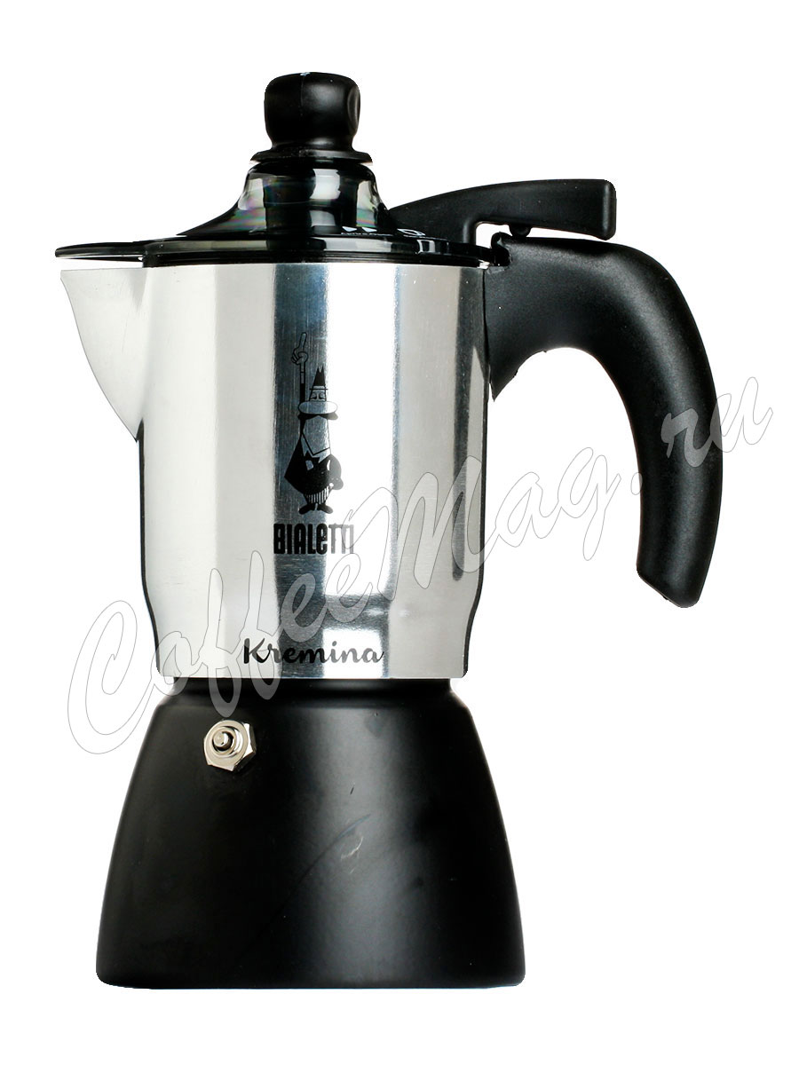Гейзерная кофеварка Bialetti Kremina на 3 порции 120 мл 5410 Гейзерная кофеварка Bialetti Kremina на 3 порции 120 мл 5410