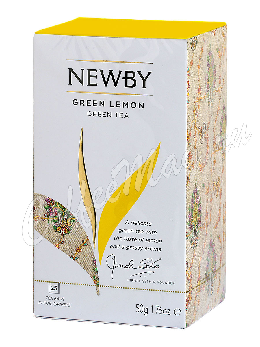 Чай Newby Зеленый лимон 25 пак