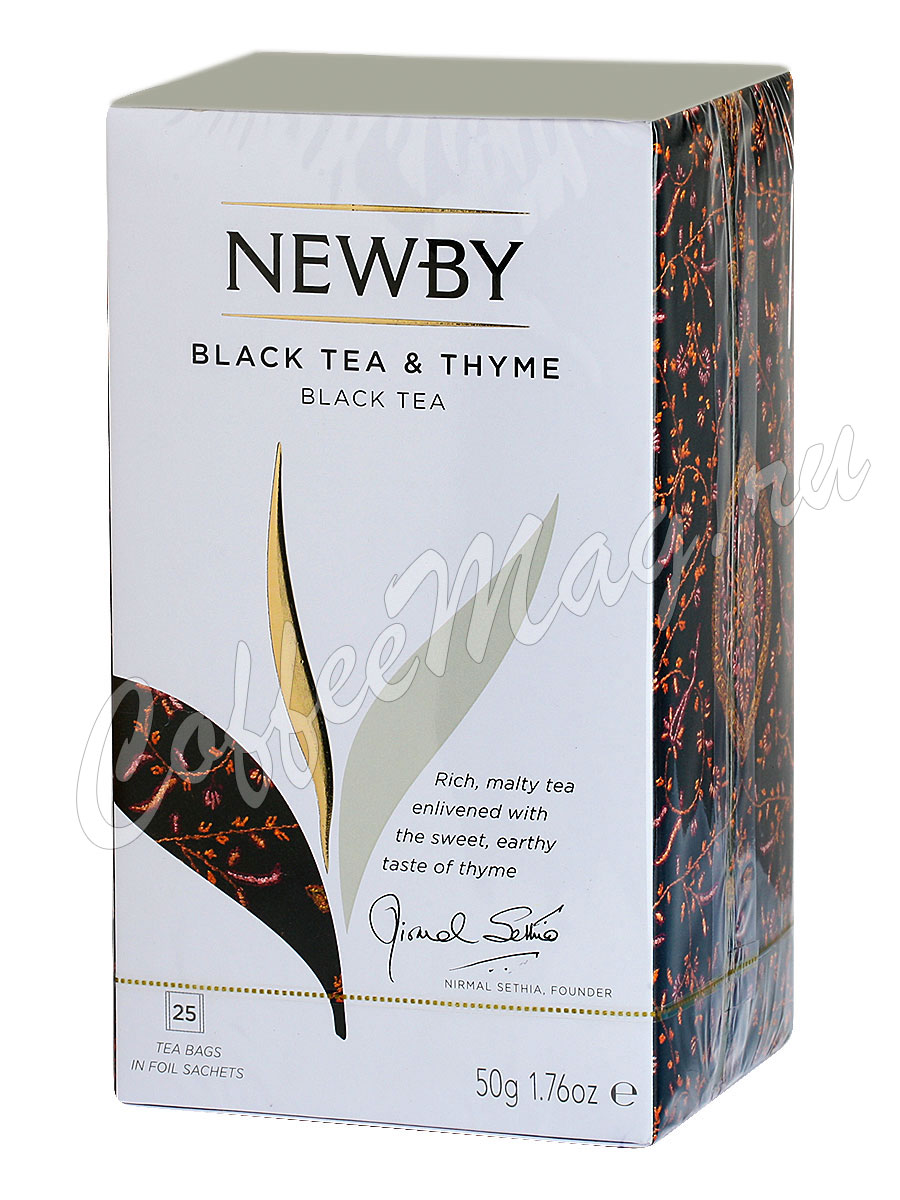 Чай Newby черный Чай с чабрецом 25 пак