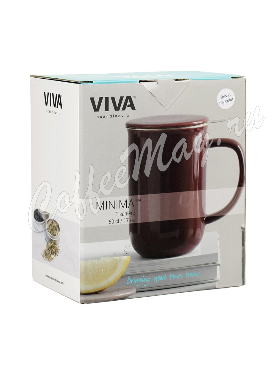 VIVA MINIMA Чайная кружка с ситечком 0,5 л (V77502) Белый