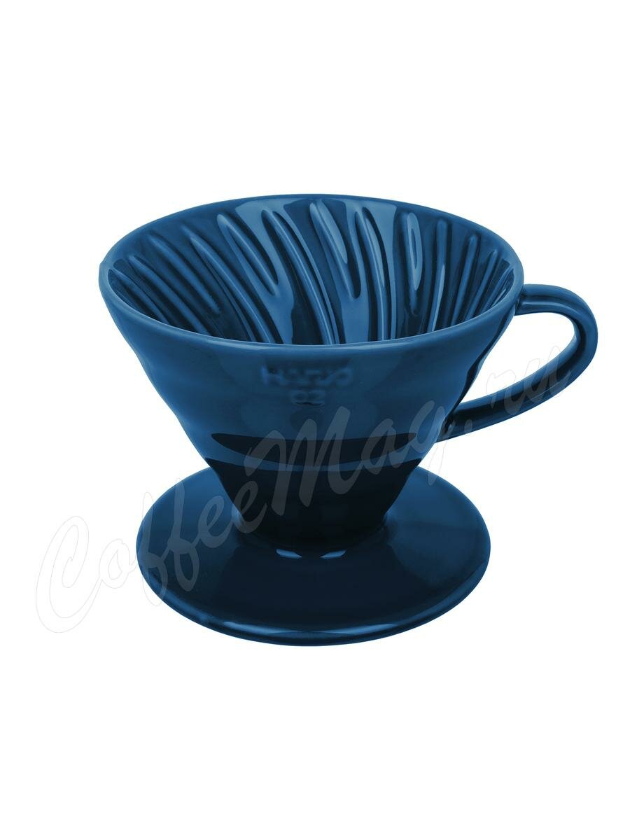 Hario Воронка Керамическая для приготовления кофе, 4 порции Индиго (VDC-02-IBU-UEX) Hario Воронка Керамическая для приготовления кофе, 4 порции Индиго (VDC-02-IBU-UEX)