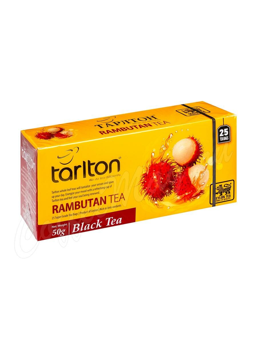 Чай Tarlton Рамбутан черный 25 пак
