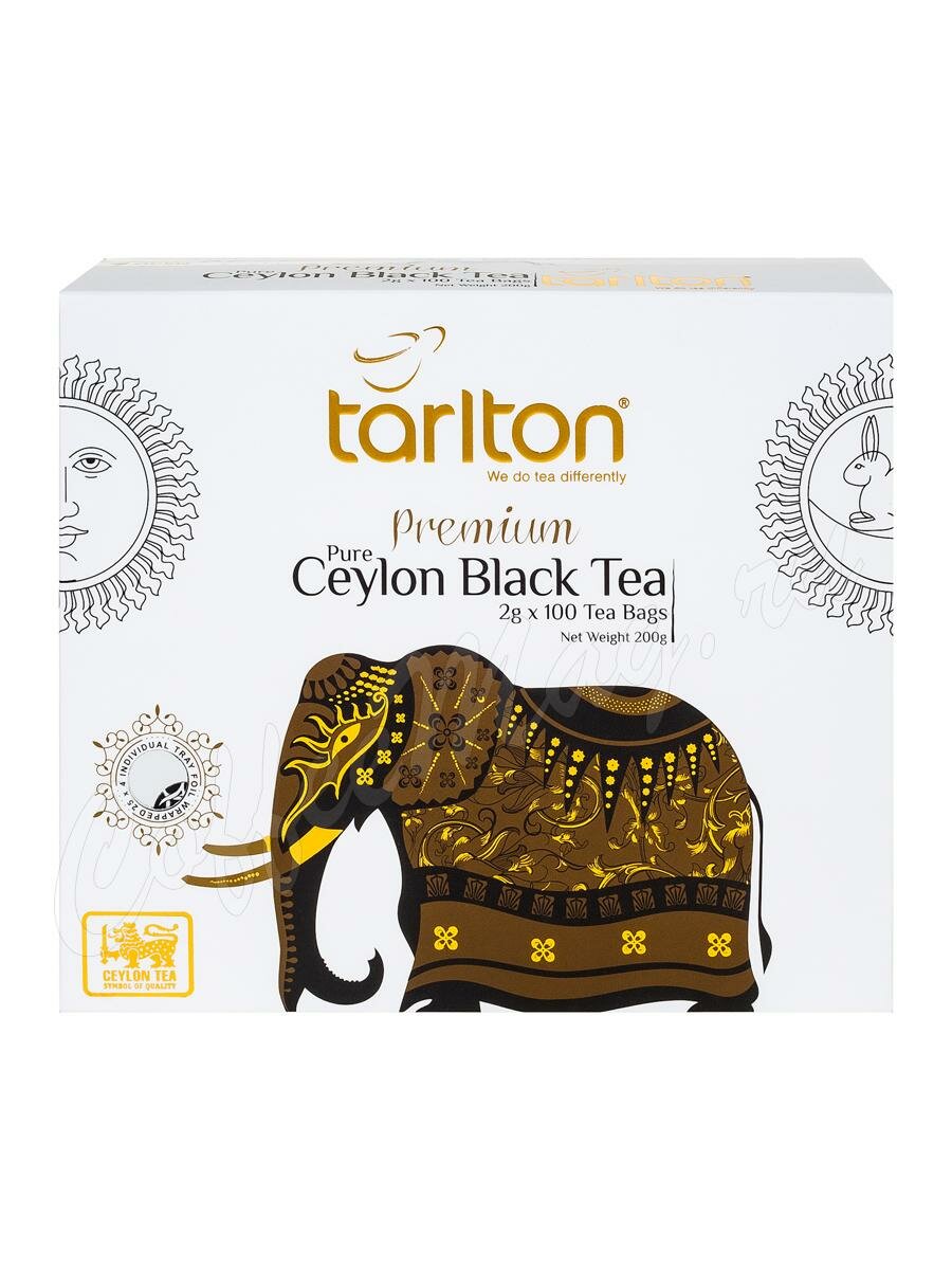 Чай Tarlton Ceylon Black Tea черный в пакетиках 100 шт Чай Tarlton Ceylon Black Tea черный в пакетиках 100 шт