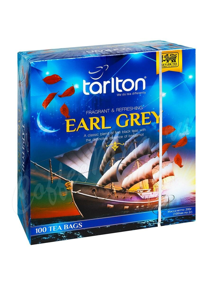 Чай Tarlton Earl Grey черный 100 пак Чай Tarlton Earl Grey черный 100 пак