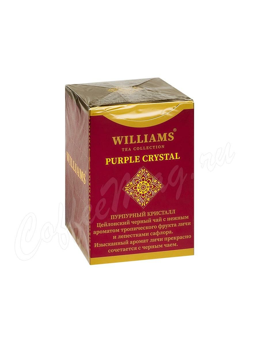 Чай Williams Purple Crystal черный с личи и сафлором 100 г