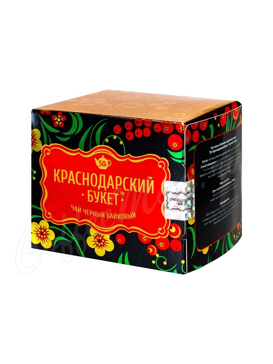 Чай Краснодарский букет Черный байховый крупнолистовой 50г