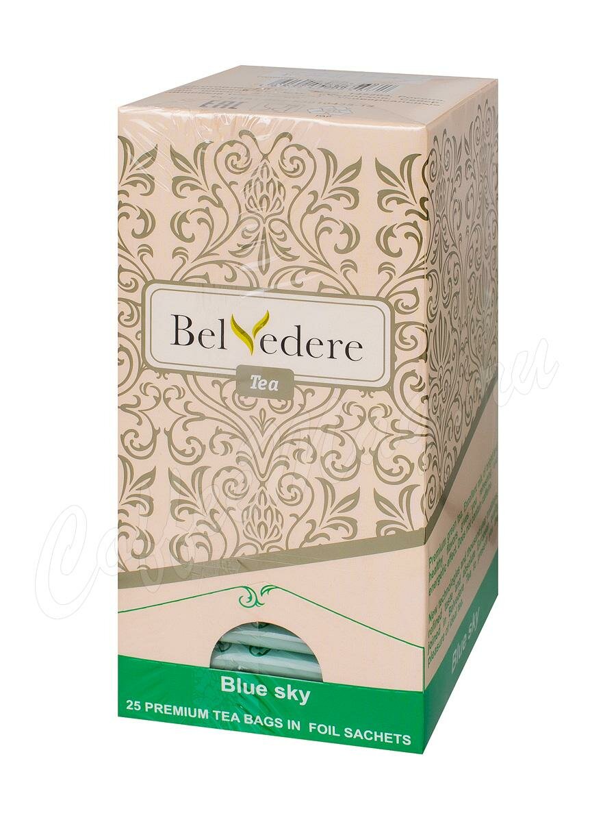 Чай Belvedere Голубое Небо зеленый в пакетиках 25 шт * 1,7 г