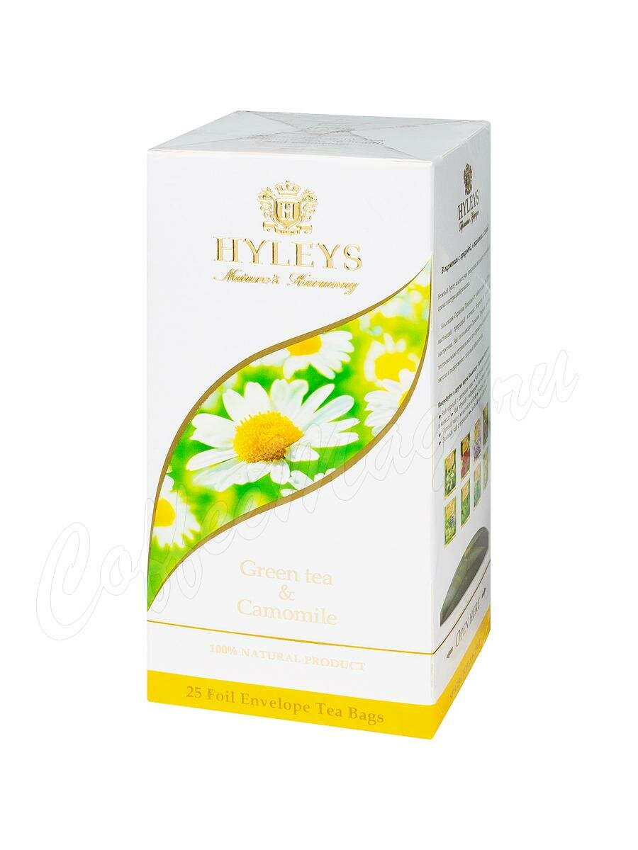 Чай Hyleys Гармония Природы Зеленый с ромашкой в пакетиках 25 шт х 1,5 г Чай Hyleys Гармония Природы Зеленый с ромашкой в пакетиках 25 шт х 1,5 г
