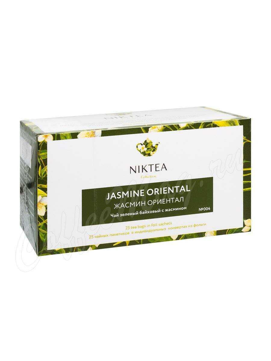 Чай Niktea Jasmine Oriental. зеленый с жасмином в пакетиках 25 шт Чай Niktea Jasmine Oriental. зеленый с жасмином в пакетиках 25 шт