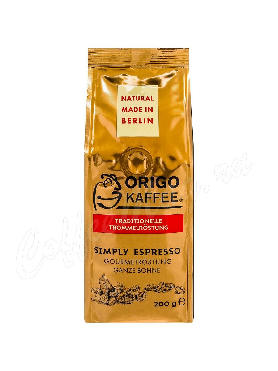 Кофе зерновой Origo Simply Espresso 200 г Кофе зерновой Origo Simply Espresso 200 г
