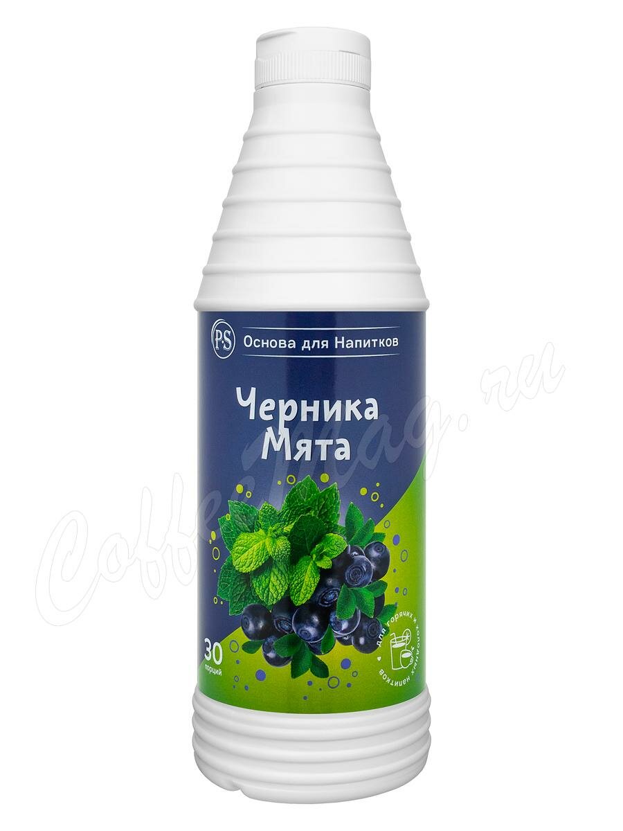 ProffSyrup Черника-Мята Основа для напитков 1 кг ProffSyrup Черника-Мята Основа для напитков 1 кг