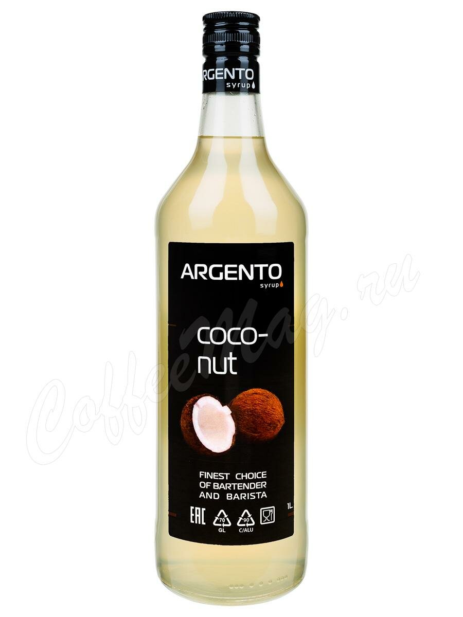 Сироп Argento (Ардженто) Кокос 1 л Сироп Argento (Ардженто) Кокос 1 л