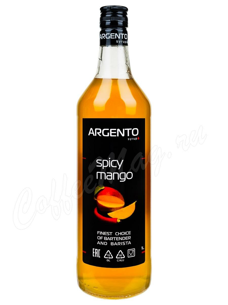 Сироп Argento (Ардженто) Манго пряный 1 л Сироп Argento (Ардженто) Манго пряный 1 л