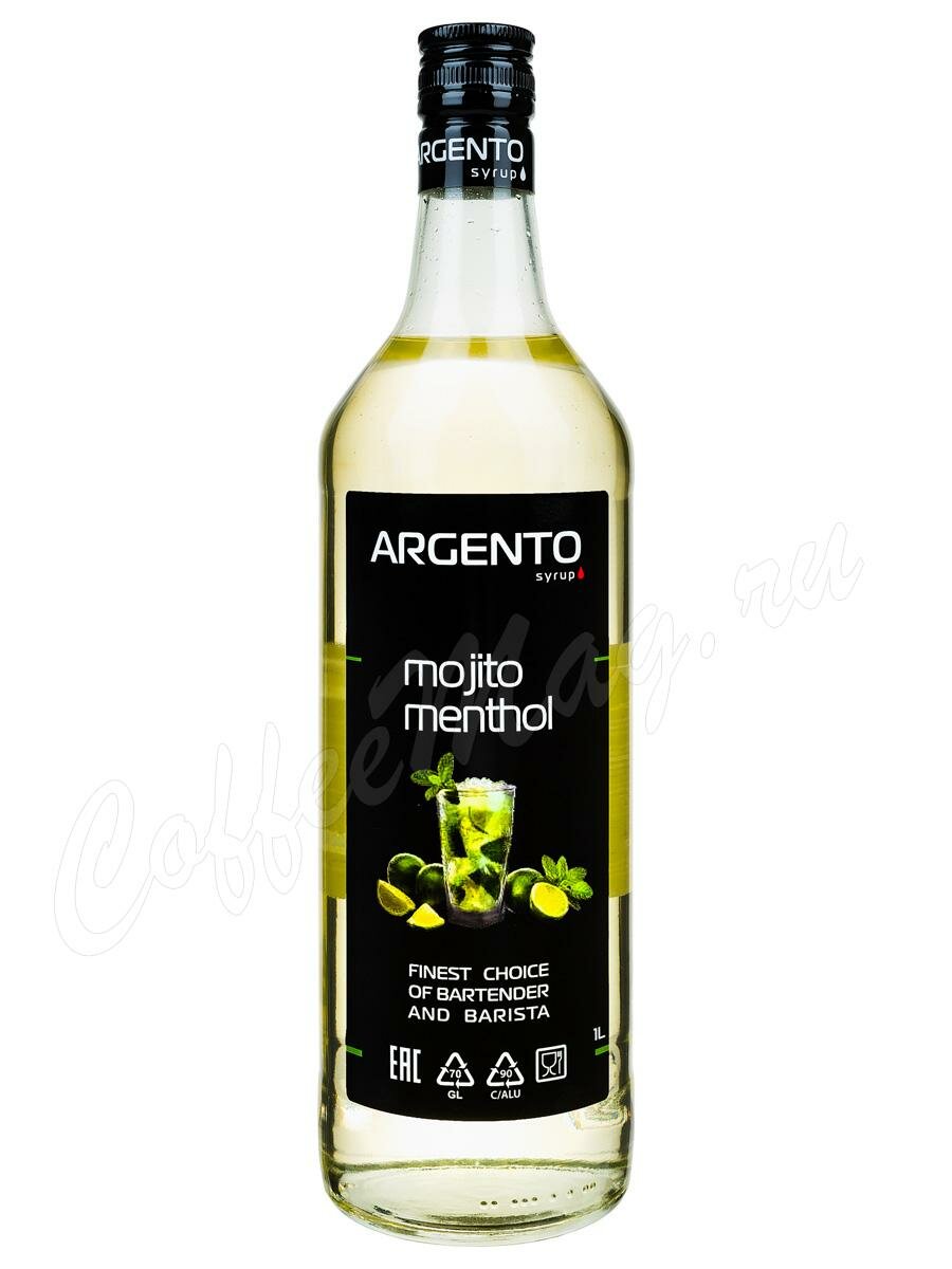 Сироп Argento Мохито-Ментол 1 л Сироп Argento Мохито-Ментол 1 л