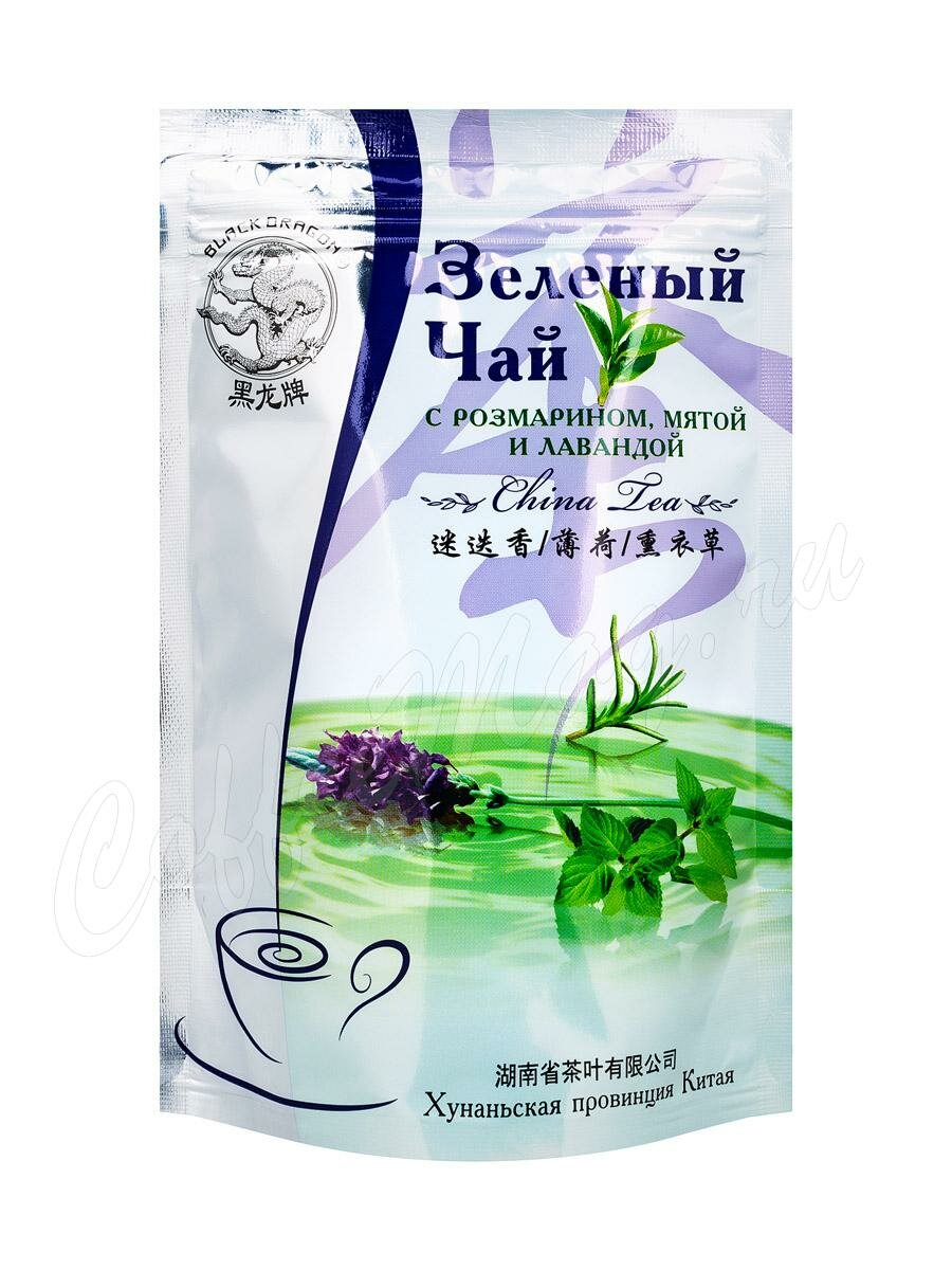 Чай Черный Дракон Зеленый с розмарином, мятой и лавандой 100г Чай Черный Дракон Зеленый с розмарином, мятой и лавандой 100г
