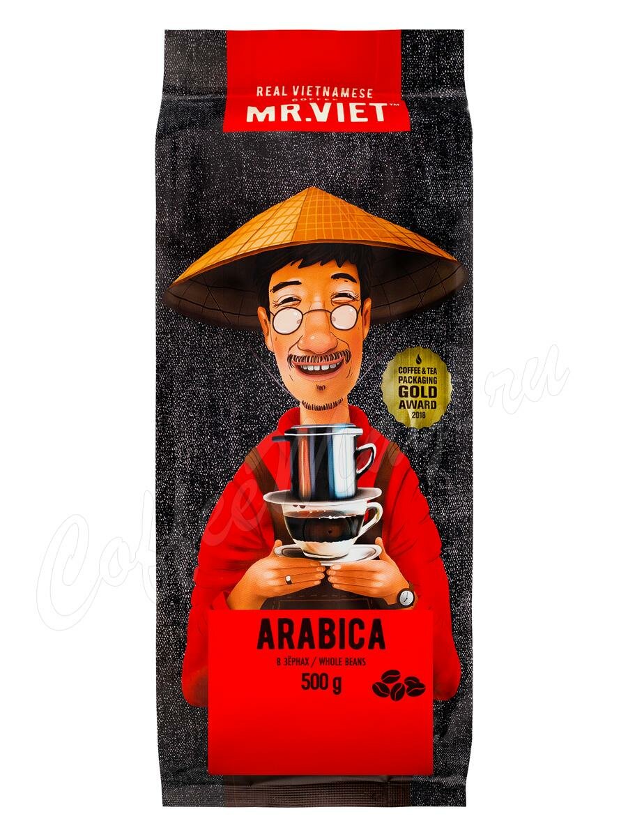 Кофе Mr Viet в зернах Арабика 500 г Кофе Mr Viet в зернах Арабика 500 г