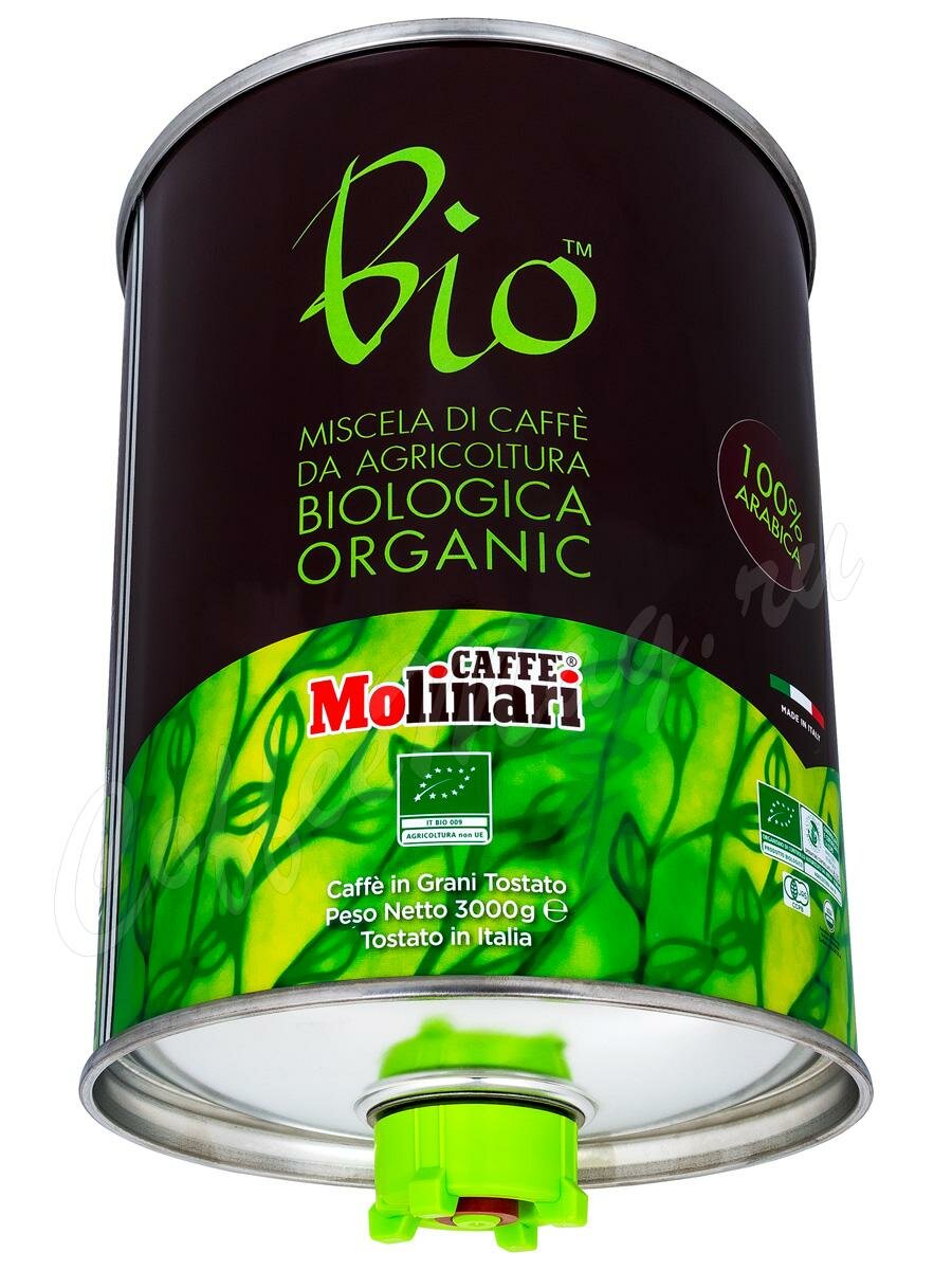 Кофе Molinari в зернах Biologica Organic бочка 3 кг Кофе Molinari в зернах Biologica Organic бочка 3 кг