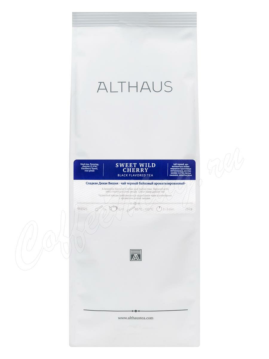 Чай Althaus листовой Sweet Wild Cherry черный Сладкая Дикая Вишня 250 г Чай Althaus листовой Sweet Wild Cherry черный Сладкая Дикая Вишня 250 г