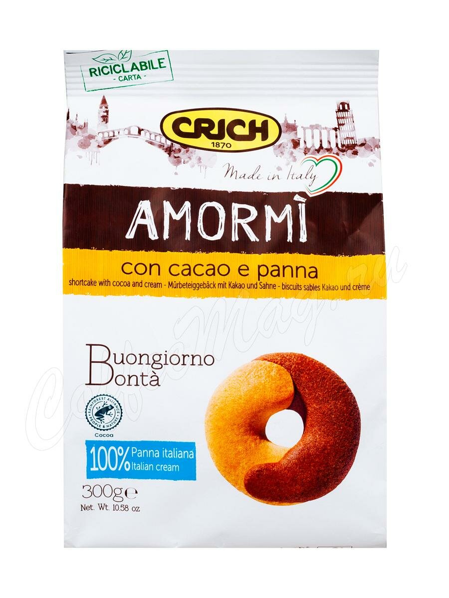 Crich Amor Mi Biscuits Печенье песочное с какао и сливками 300 г