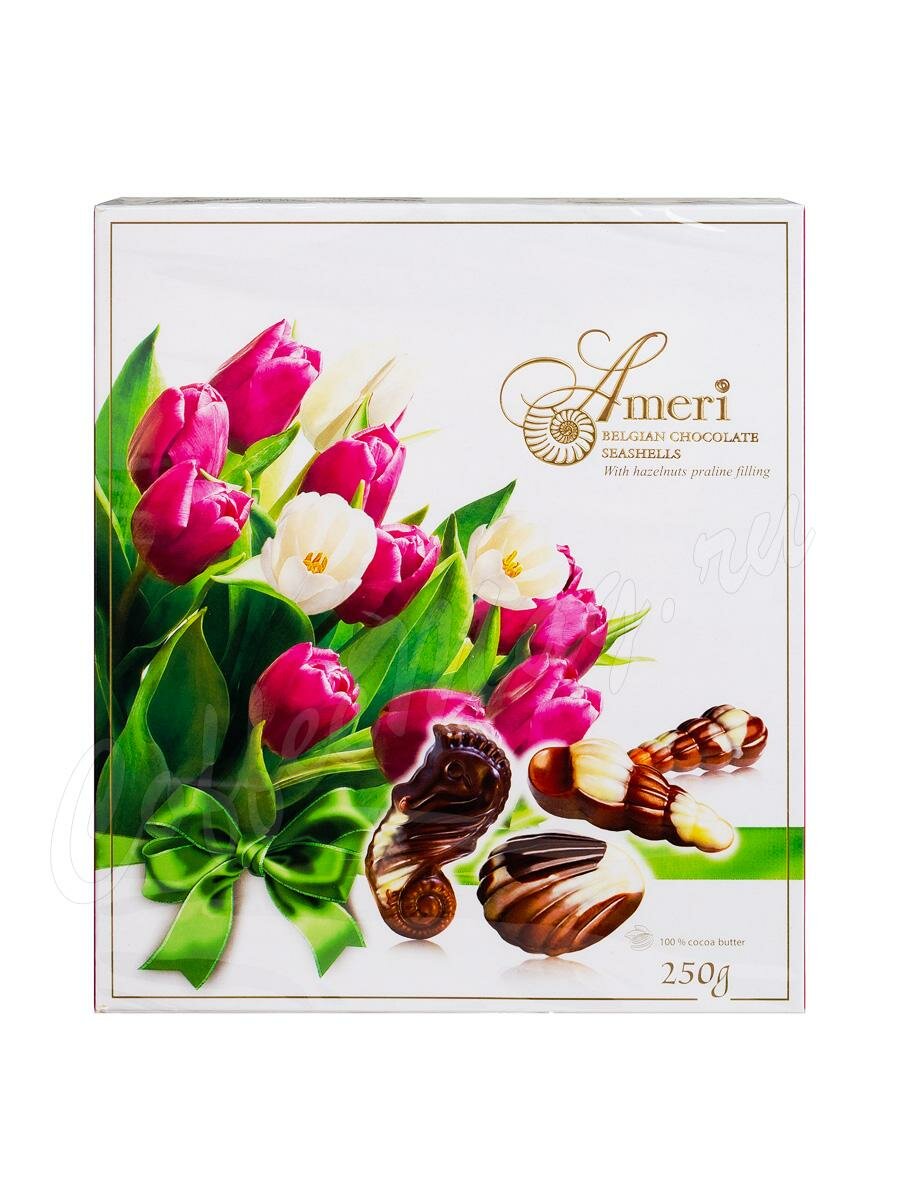 Ameri Шоколадные конфеты с начинкой пралине Цветы 250 г