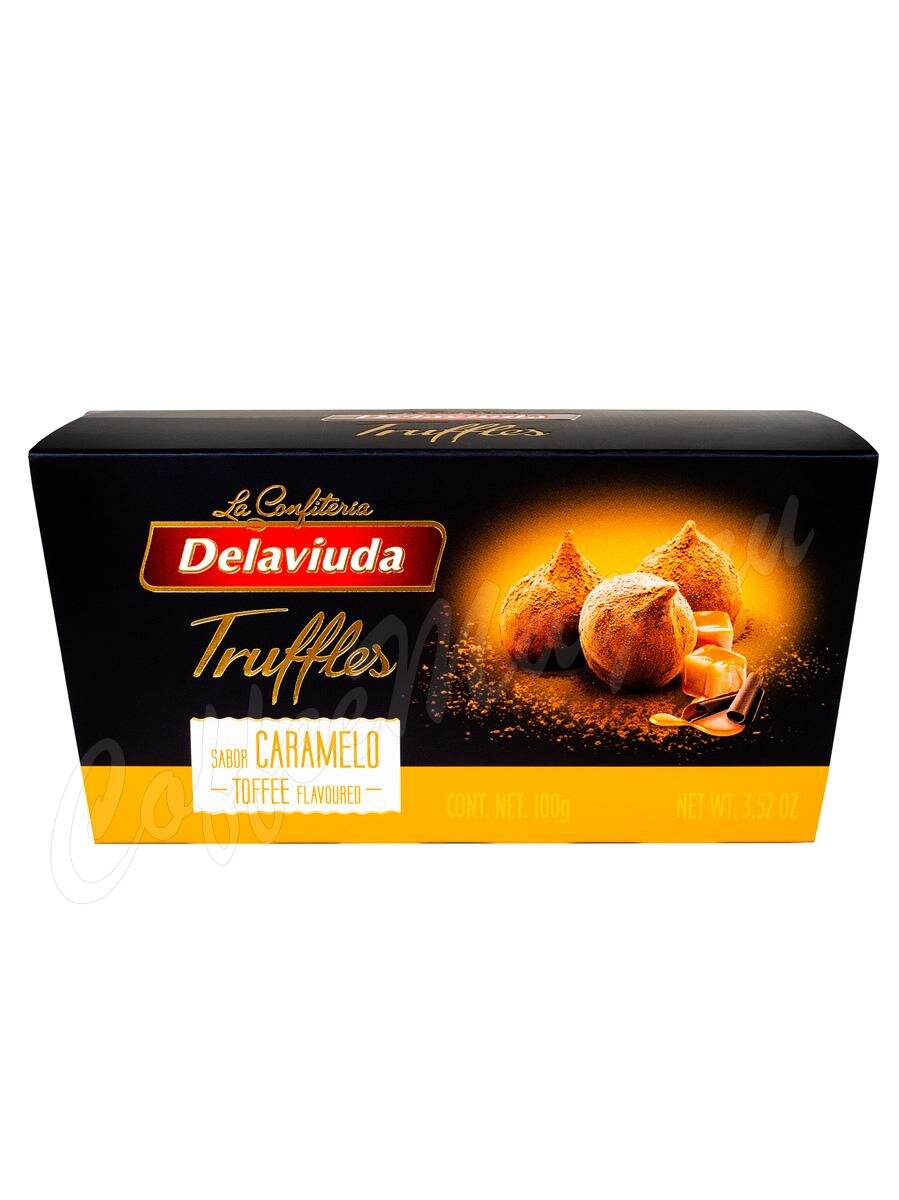 Delaviuda Truffles Шоколадные конфеты Трюфели с Карамелью 100 гр