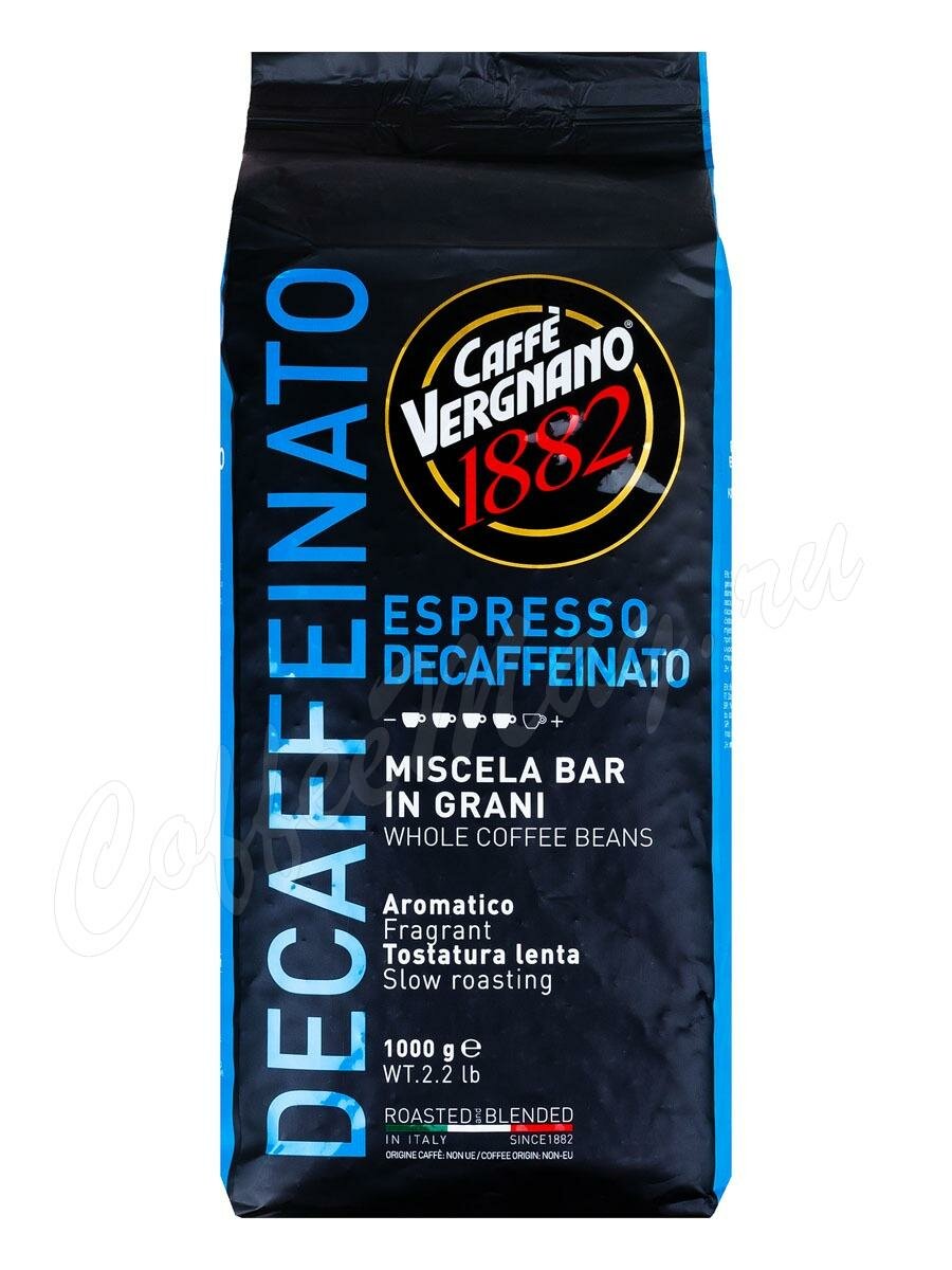 Кофе Vergnano Espresso Decaffeinato в зернах 1 кг  