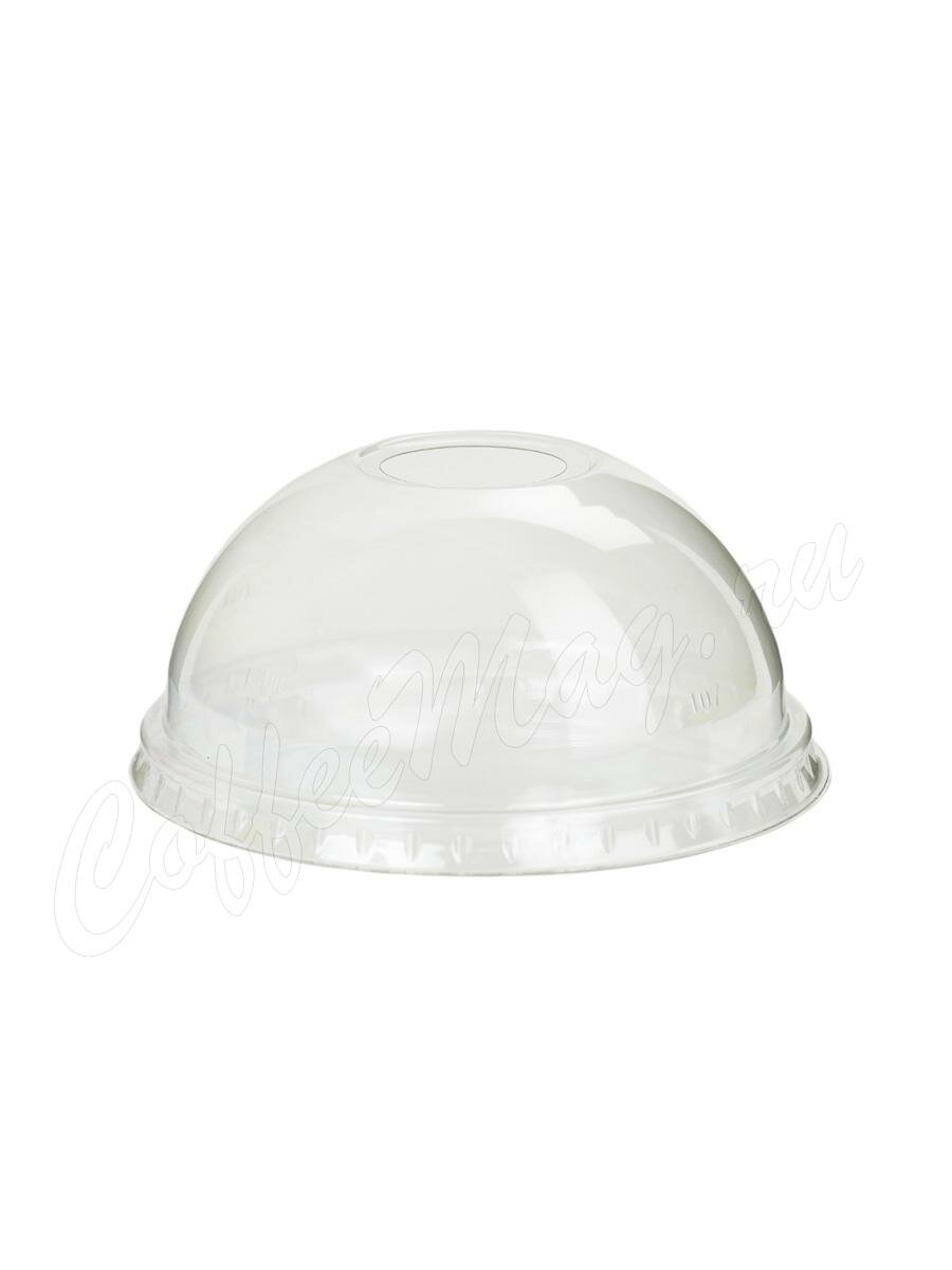 Крышка Complement пластиковая прозрачная купольная с отверстием D95 для 420 мл (50шт)