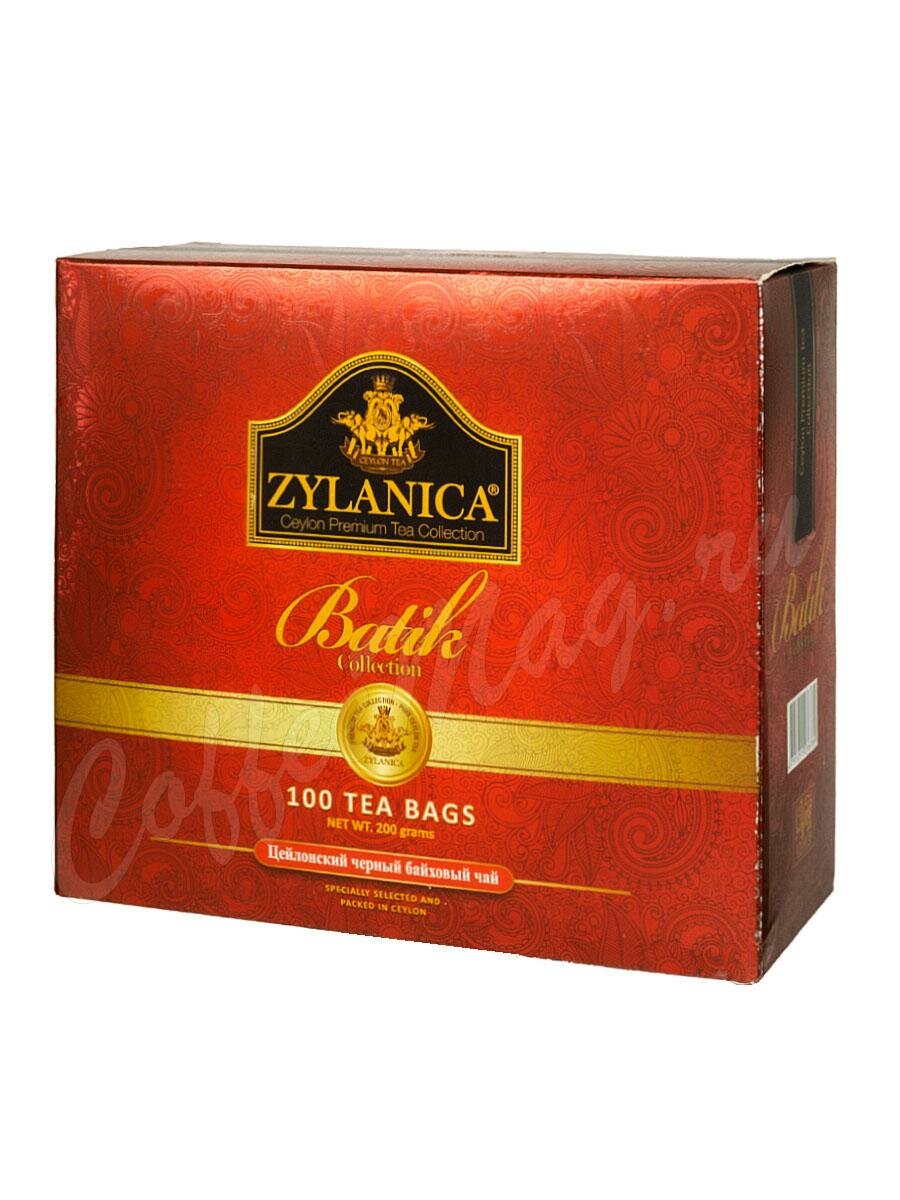 Чай Zylanica черный Батик Batic в пакетиках 100 шт Чай Zylanica черный Батик Batic в пакетиках 100 шт