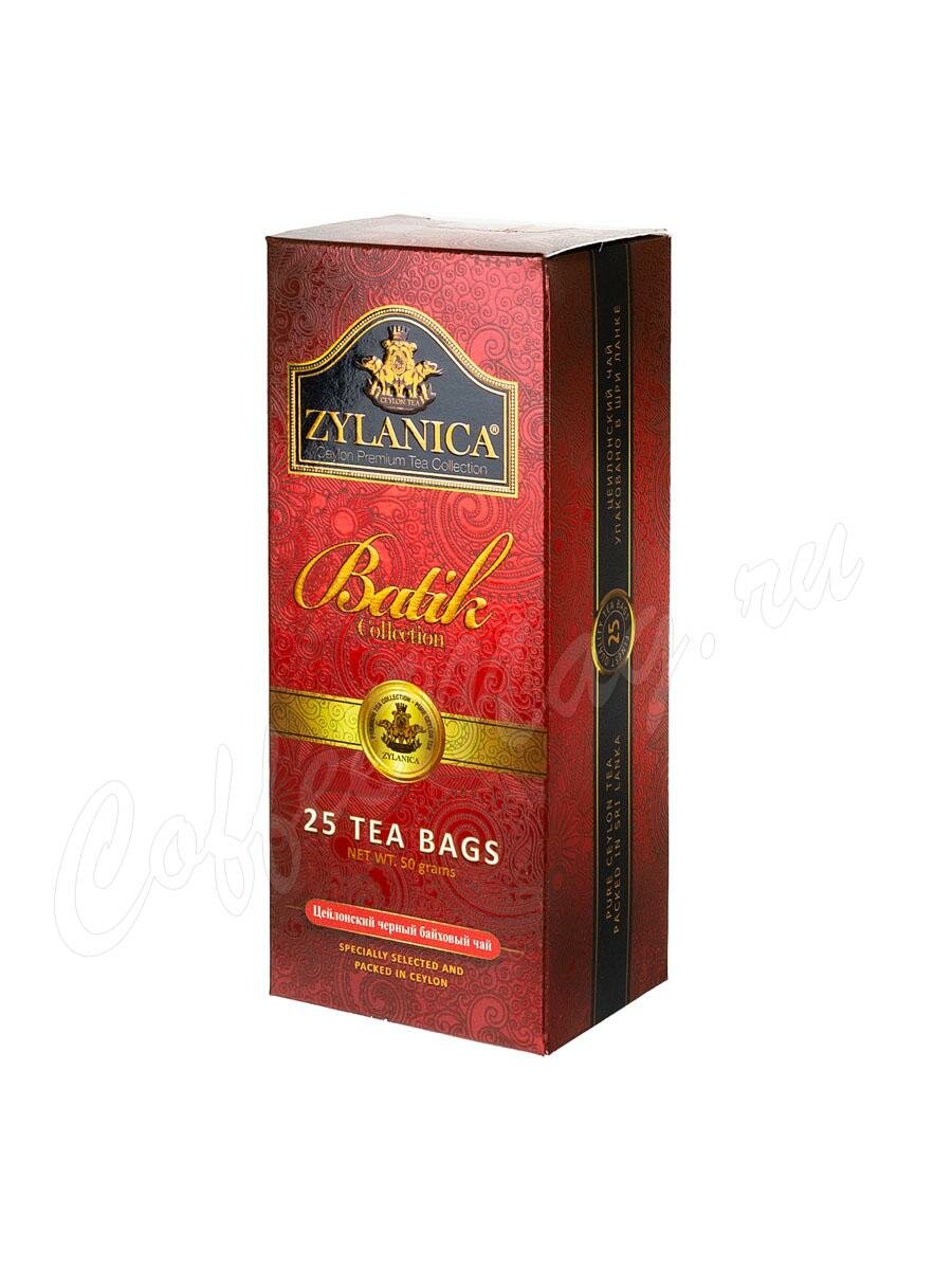 Чай Zylanica черный Батик Batic в пакетиках 25 шт
