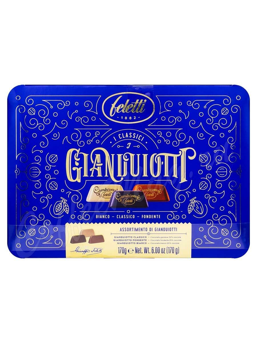 Feletti Джандуйя Box ассорти шоколадных конфет с фундуком 170 г Feletti Джандуйя Box ассорти шоколадных конфет с фундуком 170 г