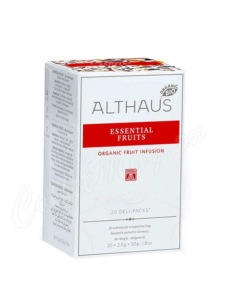 Чай фруктовый Althaus Essential Fruits /Фруктовое Искушение в пакетиках 20 шт Чай фруктовый Althaus Essential Fruits /Фруктовое Искушение в пакетиках 20 шт