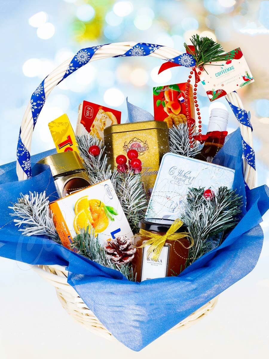 Корзина подарочная Новогодняя №22 Корзина подарочная Новогодняя №22
