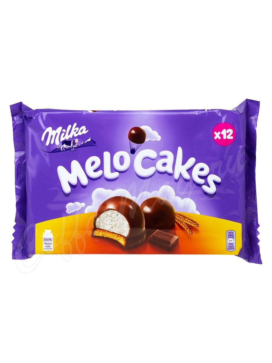 Бисквитное печенье Milka Melo Cakes 200 г