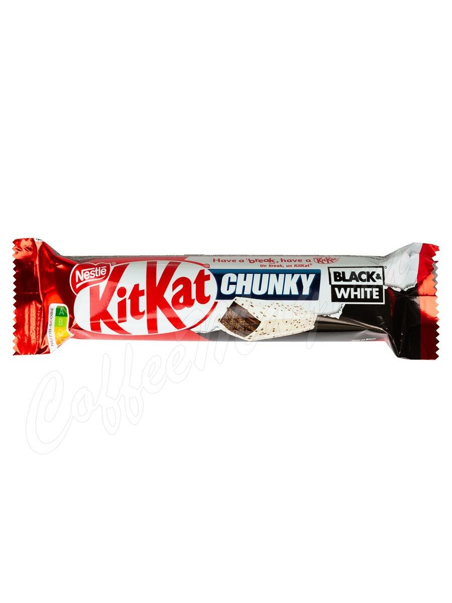 KitKat Chunky шоколадный батончbк Black & White 42 г