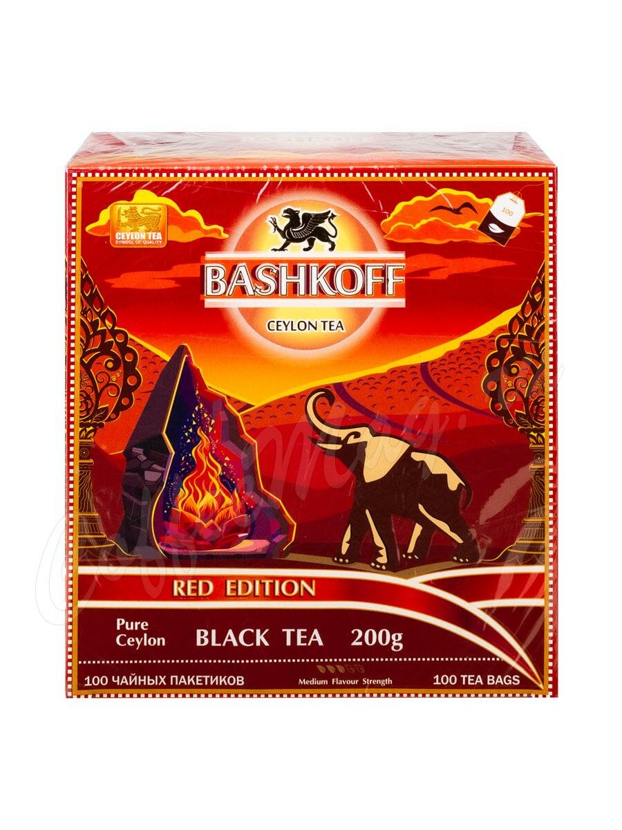 Чай Bashkoff Red Edition черный 100 пак Чай Bashkoff Red Edition черный 100 пак