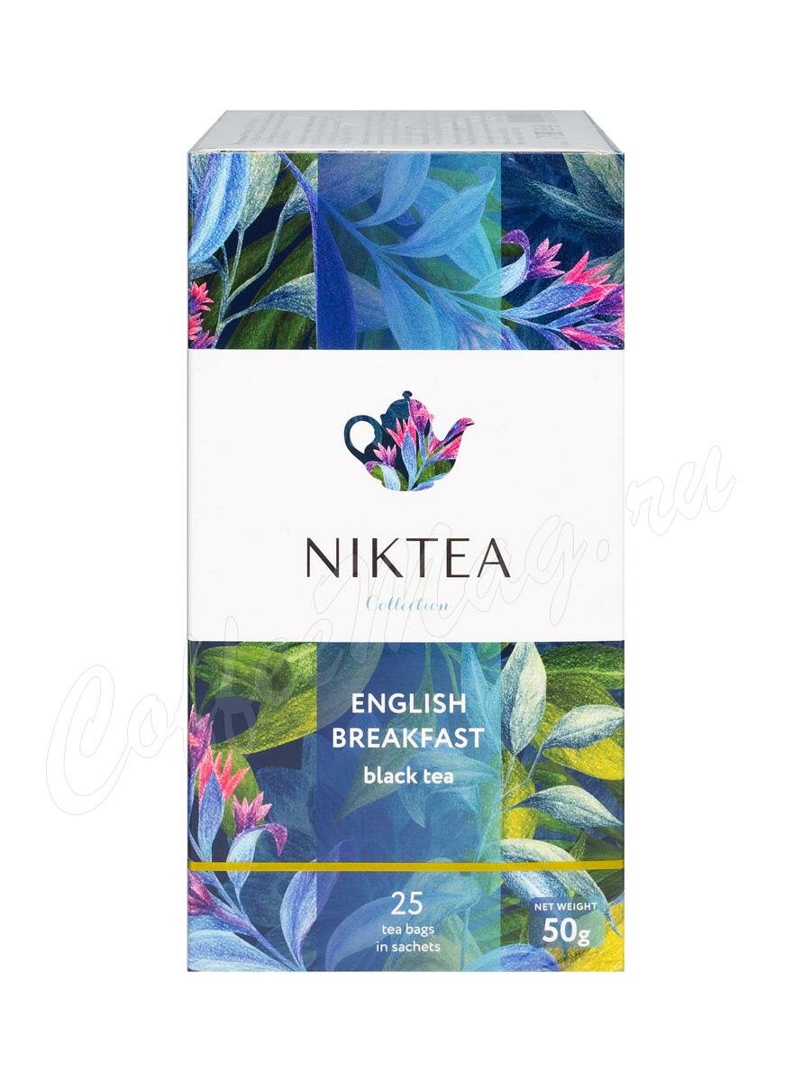 Чай Niktea English Breakfast черный в пакетиках 25 шт Чай Niktea English Breakfast черный в пакетиках 25 шт