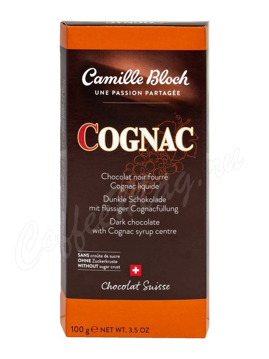 Camille Bloch Cognac Горький шоколад с коньяком 100 г Camille Bloch Cognac Горький шоколад с коньяком 100 г