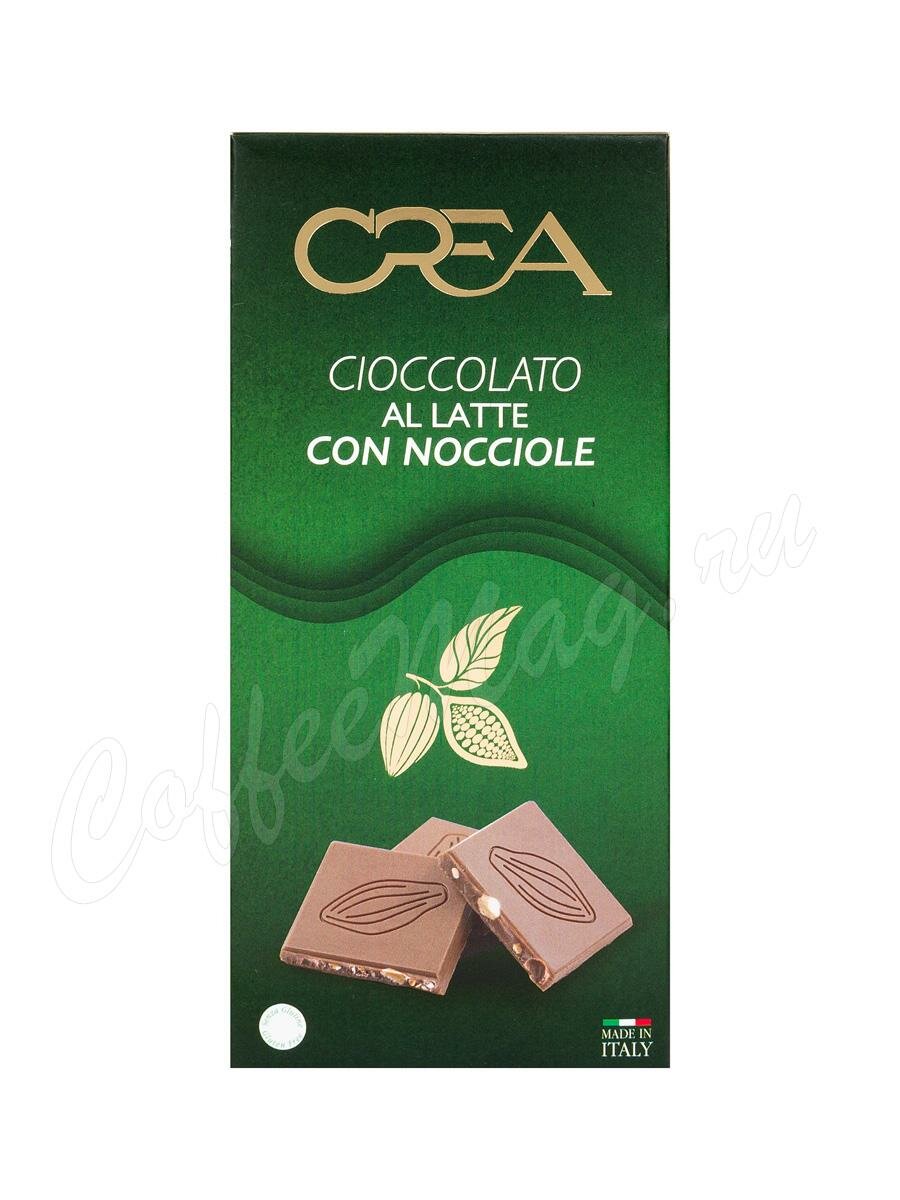 Crea Al Latte Con Nocciole Молочный шоколад с фундуком 100 г Crea Al Latte Con Nocciole Молочный шоколад с фундуком 100 г