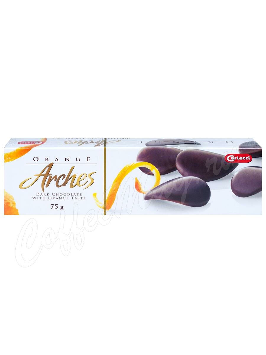 Carletti Arches Orange темный шоколад со вкусом апельсина 75 г Carletti Arches Orange темный шоколад со вкусом апельсина 75 г