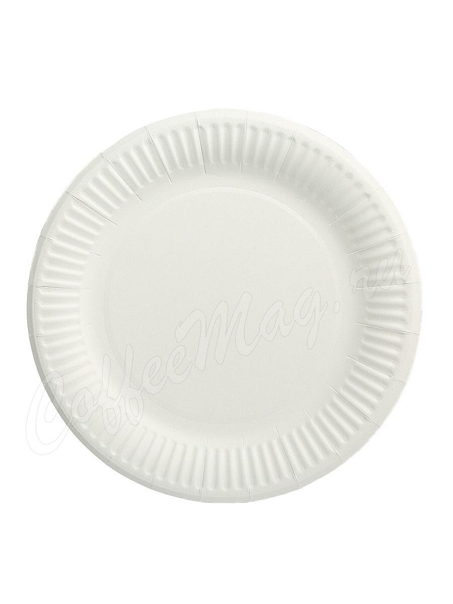 Тарелка бумажная одноразовая Snack Plate белая ламинированная d230 мм (100шт) Тарелка бумажная одноразовая Snack Plate белая ламинированная d230 мм (100шт)
