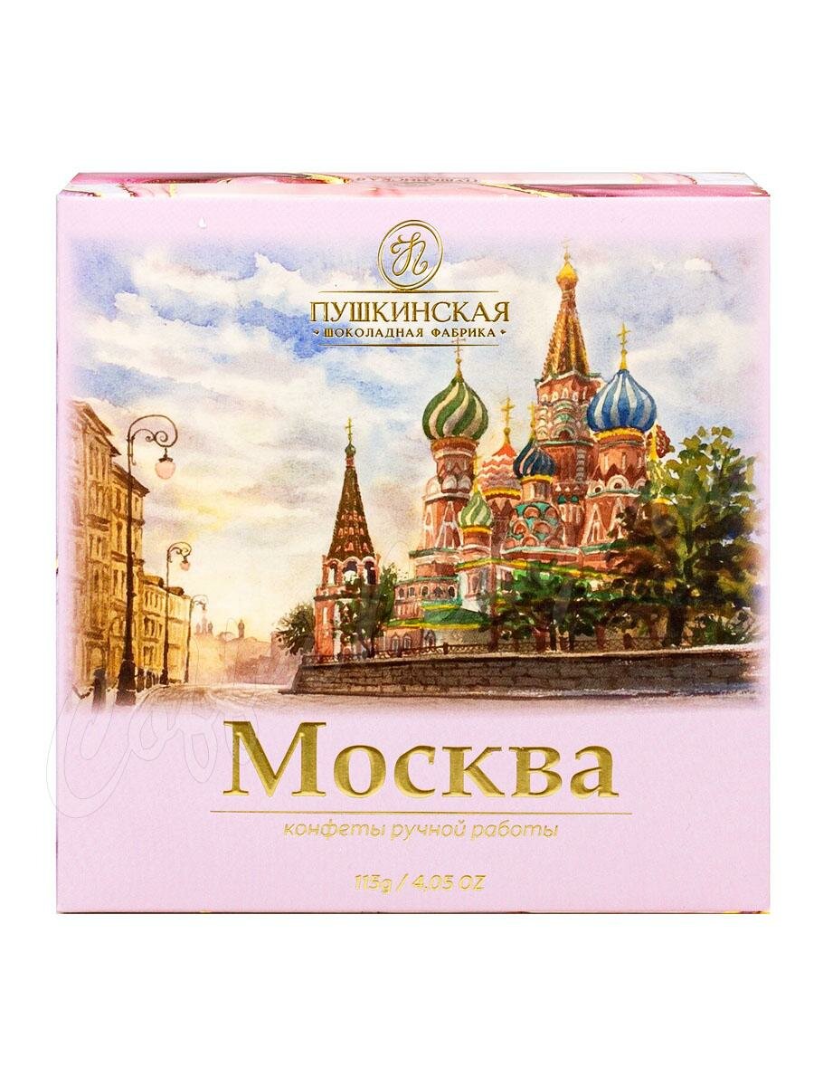 Пушкинская Шоколадная Фабрика Набор конфет Москва джандуйя, фундук, малина 115 г Пушкинская Шоколадная Фабрика Набор конфет Москва джандуйя, фундук, малина 115 г