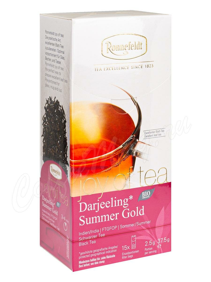 Чай Ronnefeldt Joy of Tea Летний Дарджилинг в пакетиках 15 шт Чай Ronnefeldt Joy of Tea Летний Дарджилинг в пакетиках 15 шт