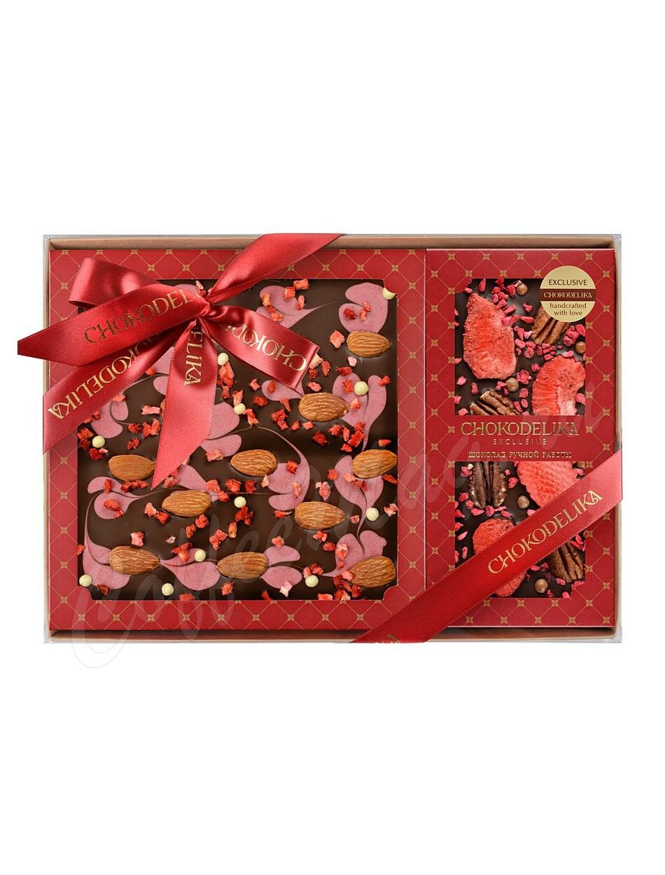 Chokodelika Подарочный шоколадный набор Клубничные грезы 300 г Chokodelika Подарочный шоколадный набор Клубничные грезы 300 г