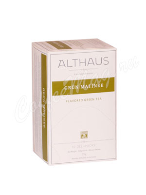 Чай Althaus Grun Matinee/ Грюн Матинэ для чашки 20х1,75гр Чай Althaus Grun Matinee/ Грюн Матинэ для чашки 20х1,75гр