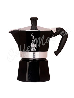 Гейзерная кофеварка Bialetti Moka Express черная 3 порций 120 мл 