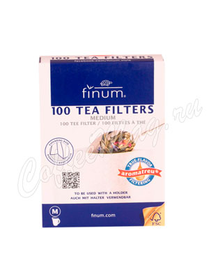 Одноразовые фильтры для чая Finum M отбеленные 100 шт
