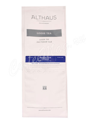 Чай Althaus листовой Mountain Herbs черный с чабрецом Горные Травы 250г