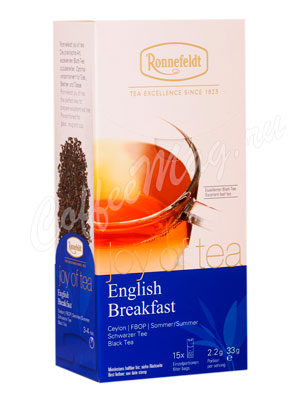 Чай Ronnefeldt Joy of tea English Breakfast / Английский завтрак 15 пак