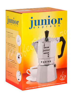 Гейзерная кофеварка Bialetti Junior на 9 порции 360 мл